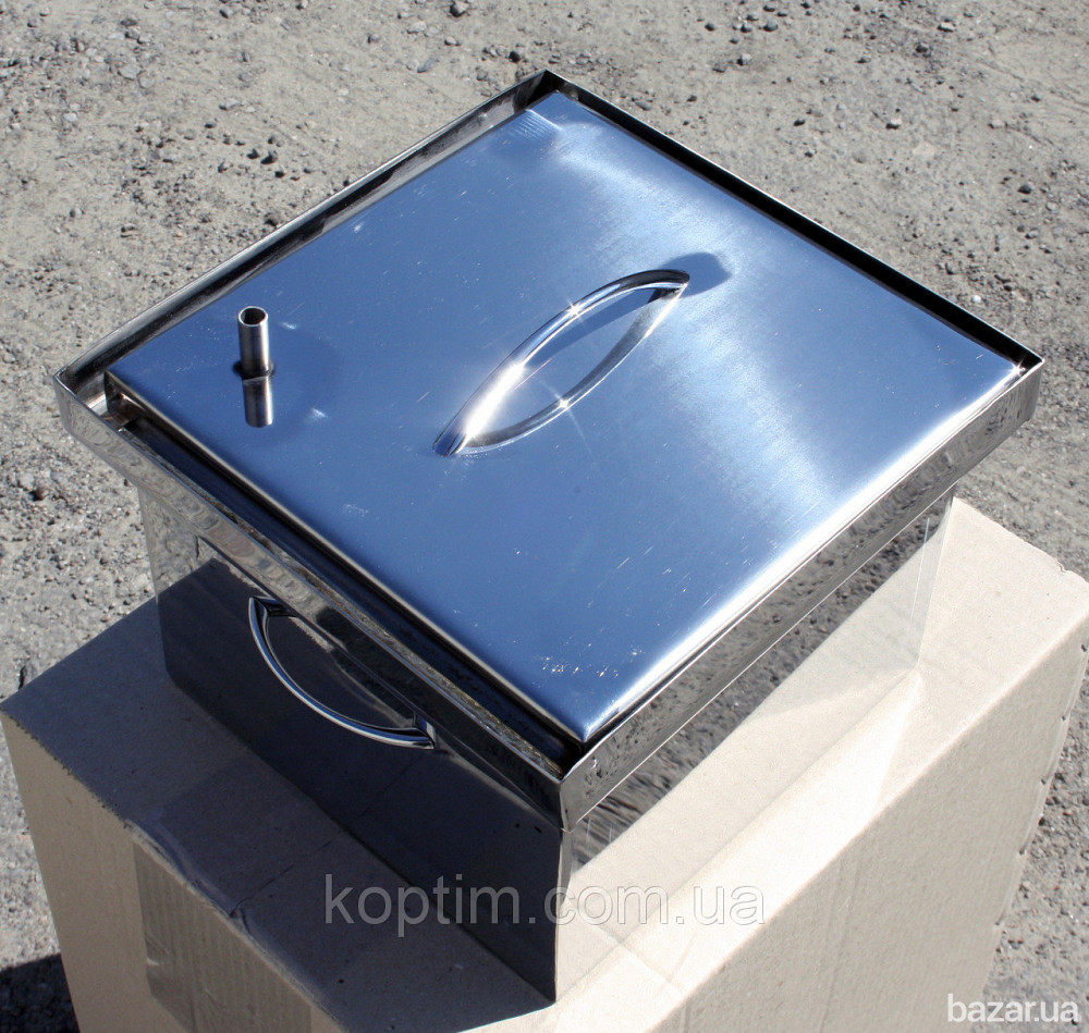 Коптильня маленькая SmokeHouse S DeLuxe с подставкой Харків - зображення 9