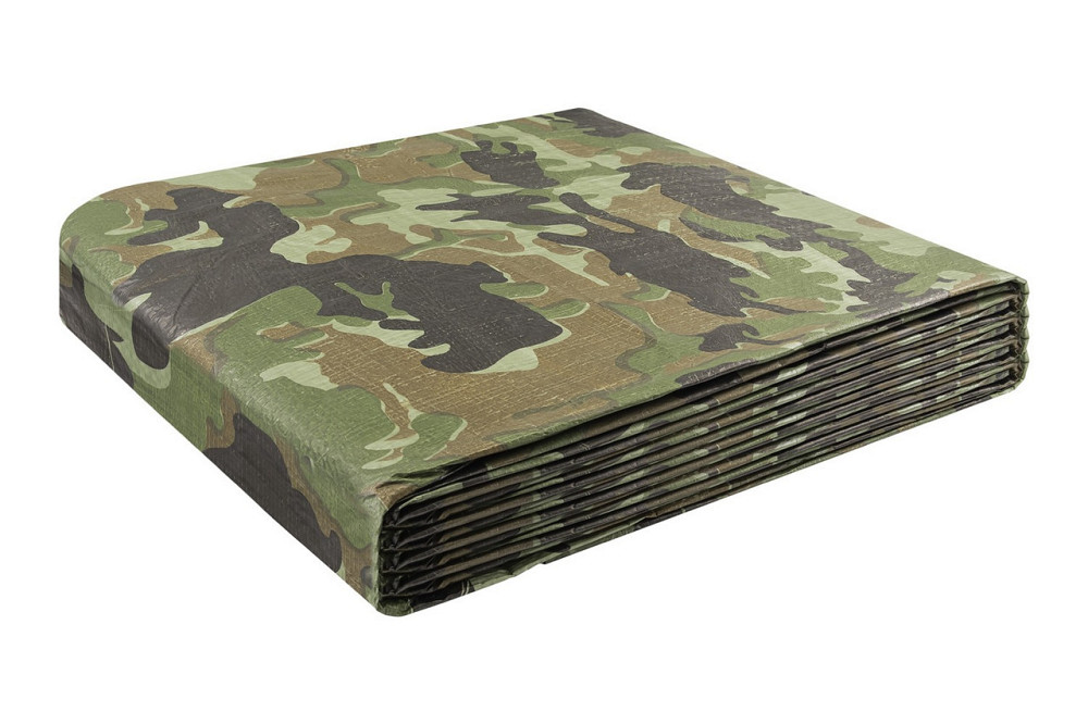 Тент универсальный MASTERTOOL TARPAULIN 10 × 12 м 90 г/м² Camouflage 79-8012 Харьков - изображение 6