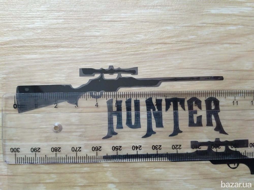 Наклейка на авто Охотник Чёрная Борисполь - изображение 4