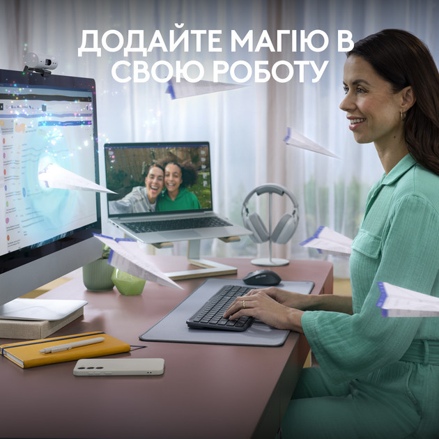 Клавиатура компьютерная безпроводная Logitech Signature Slim Wireless K950 Graphite L920-012465 граф Київ - зображення 2