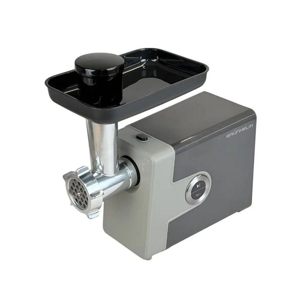 Мясорубка электрическая Grunhelm AMG181SS 1800 Вт серая Київ - зображення 1