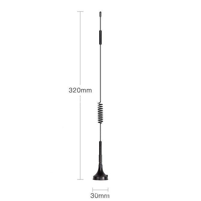 Антенна 680-2700 МГц 8 дБ, до 30 Вт, 32 см, RG 174 1 м, SMA-male (штырь). Смотрите графики КСВ, Дніпро - зображення 8