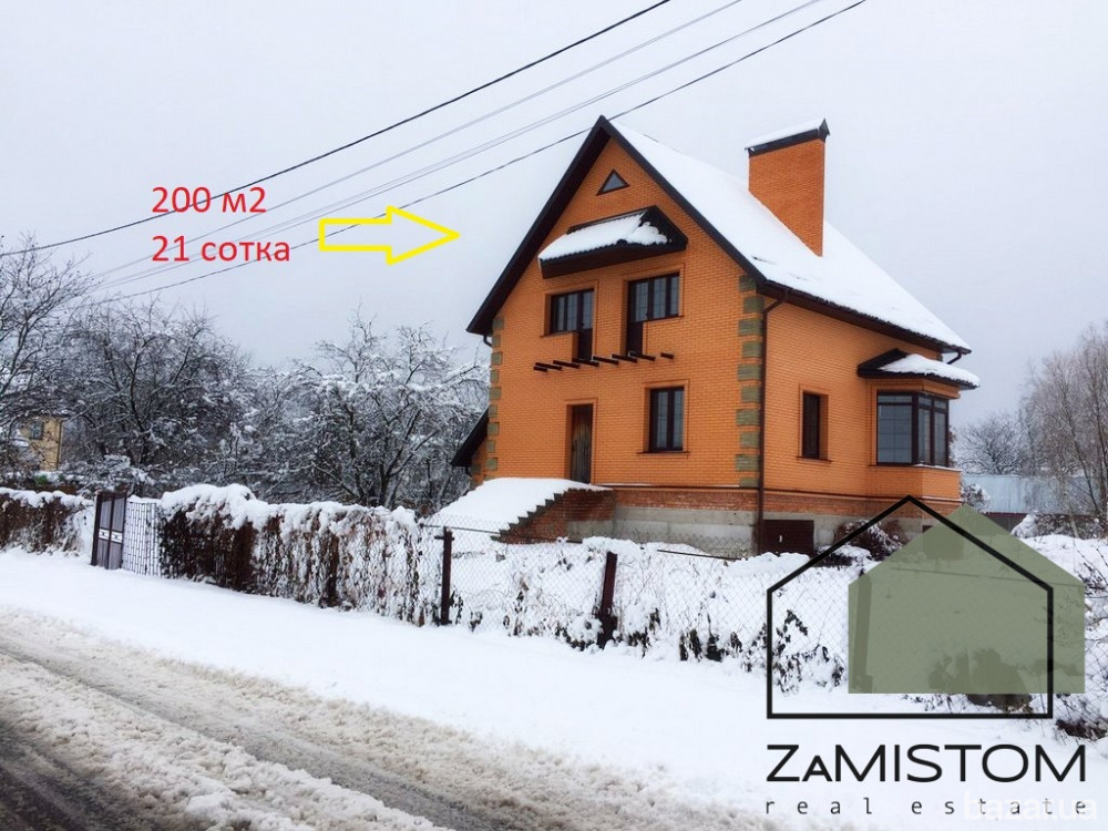 Продаж будинку 200 м2 в селі Вишеньки. Два поверхи + цокольний поверх із висотою стелі 2,1 метри. Бу Борисполь - изображение 1