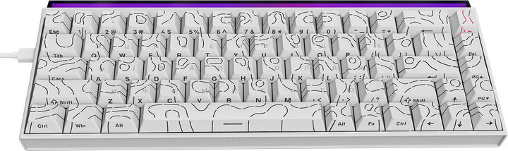Клавиатура компьютерная проводная Ajazz NK68 Red switches White NK68-R-W белая Киев - изображение 1