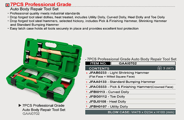 Набор рихтовочных молотков TOPTUL 7 ед. GAAI0702 Харьков - изображение 2
