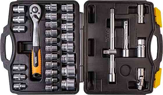 Набор инструментов MASTERTOOL PROFI ½" 32 шт 8-32 мм CrV50BV30 противоударный кейс 78-4032 Харків