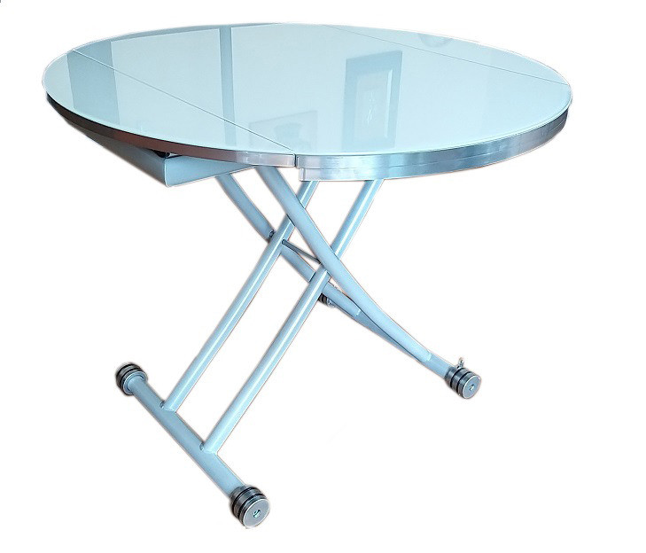 Стіл обідній трансформер розкладний круглий д. 90 см Тіно Днепр - изображение 4