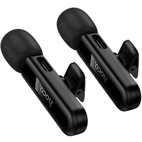 Петличный беспроводной микрофон Hoco L20A Mini Voice (Lightning/Type-C) 60 mAh Херсон