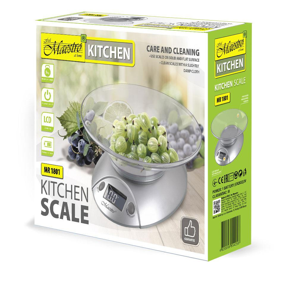 Кухонные весы Maestro MR-1801 5 кг Київ - зображення 2