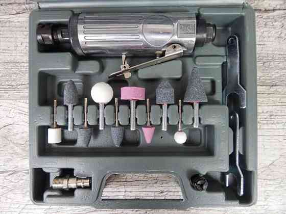 Зачистная пневмомашинка с комплектом шлифовальных камней AIRKRAFT TP-201K Харків