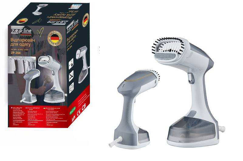 Отпариватель вертикальный ручной для одежды Zepline ZP-204-grey 2500 Вт серый Киев - изображение 2