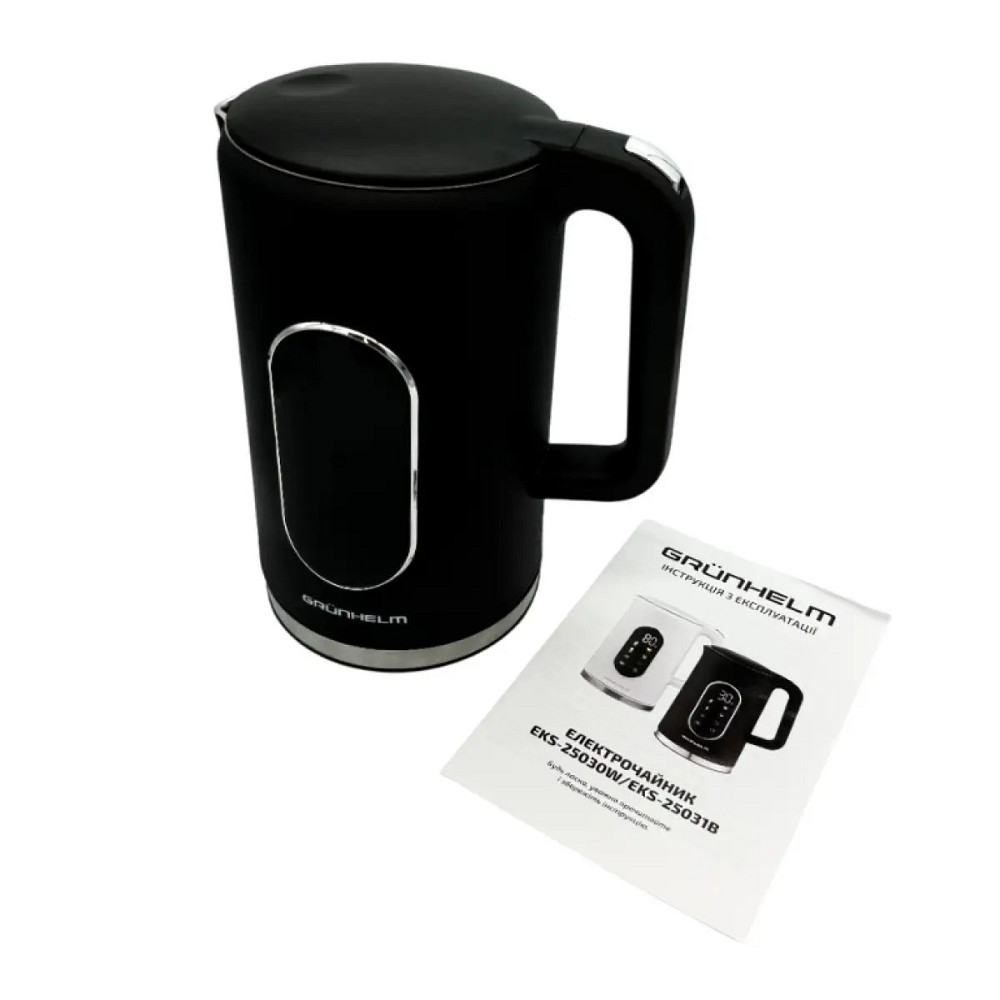Электрочайник Grunhelm EKS-25031B 1.7 л черный Київ - зображення 5