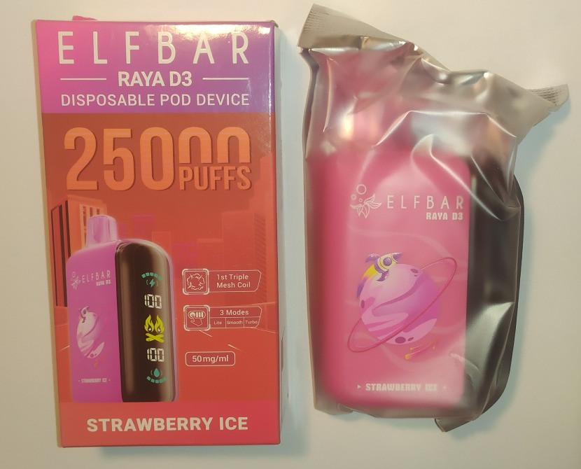 Pod-система ELFBAR RAYA D3 Strawberry Ice Запорожье - изображение 2