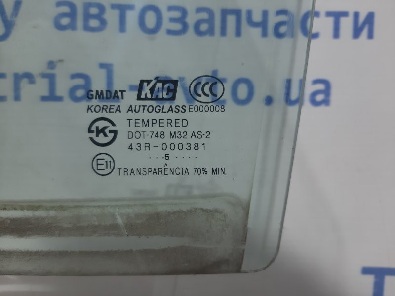 Стекло двери заднее левое Chevrolet Lacetti 2004-2013 43R000381 (Арт. 21467) Киев - изображение 2