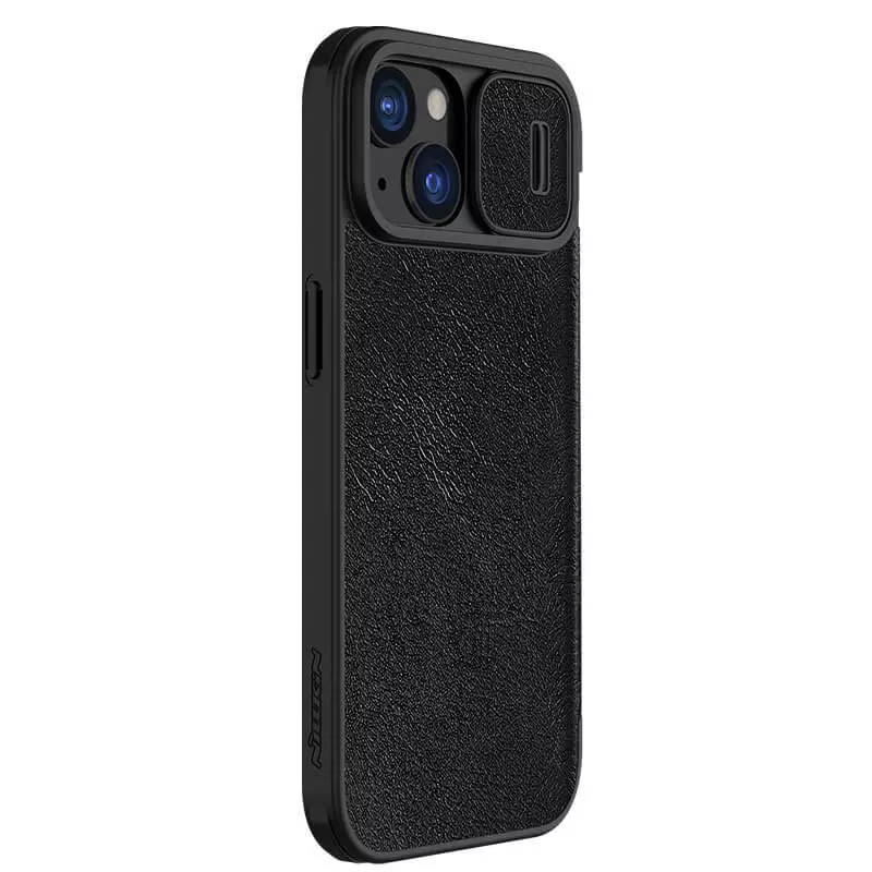 Кожаный чехол-книжка Nillkin Qin Pro Camshield для Apple iPhone 15 (6.1") Херсон - зображення 3