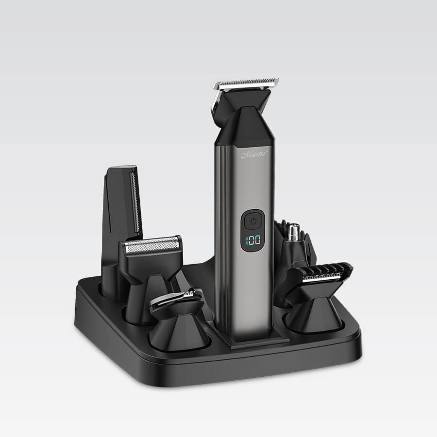 Машинка для стрижки аккумуляторная Maestro MR-661 800 мАч черная Киев - изображение 1