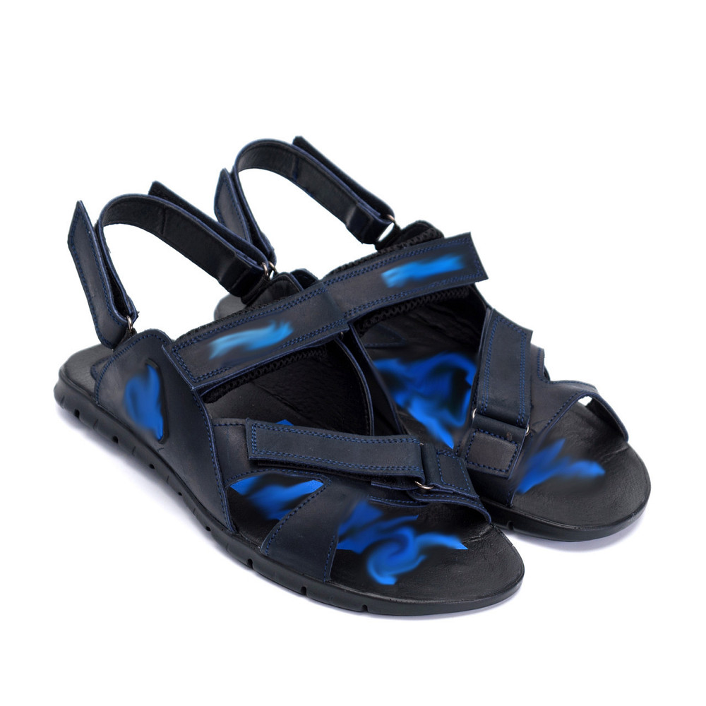 Мужские кожаные сандалии NS blue Киев - изображение 3