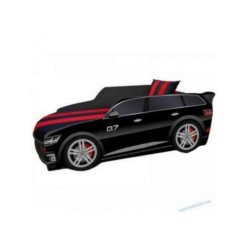 Кровать машинка джип Premium Q7 белая с матрасом Київ - зображення 3