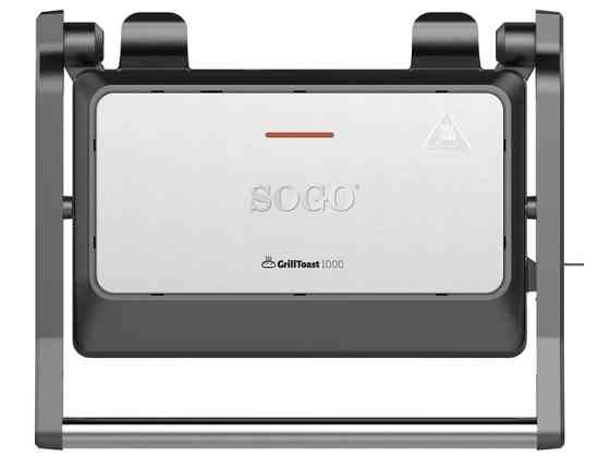 Гриль контактный SOGO SS-7128 1000 Вт серебристый Київ