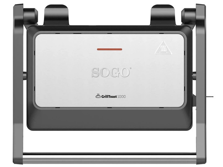 Гриль контактный SOGO SS-7128 1000 Вт серебристый Киев - изображение 6