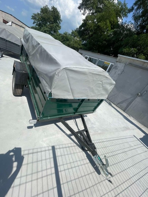 Одновісний новий причіп 230х130х50 від заводу "Дніпро" Миколаїв - зображення 1