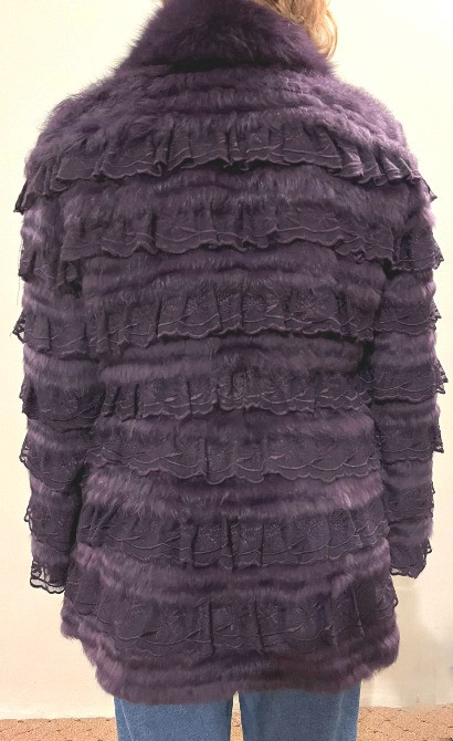 Шубка норковая сиреневая в идеальном состоянии с поясом, 48 размер Одесса - изображение 2
