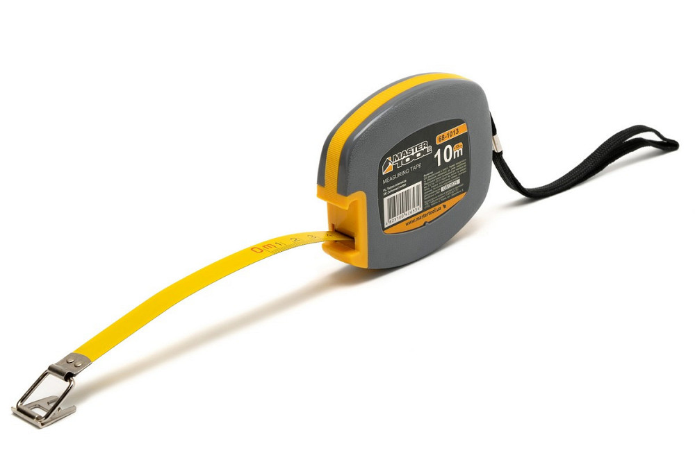 Рулетка MASTERTOOL 10 м х 13 мм стальное полотно ударопрочный корпус 68-1013 Харків - зображення 1