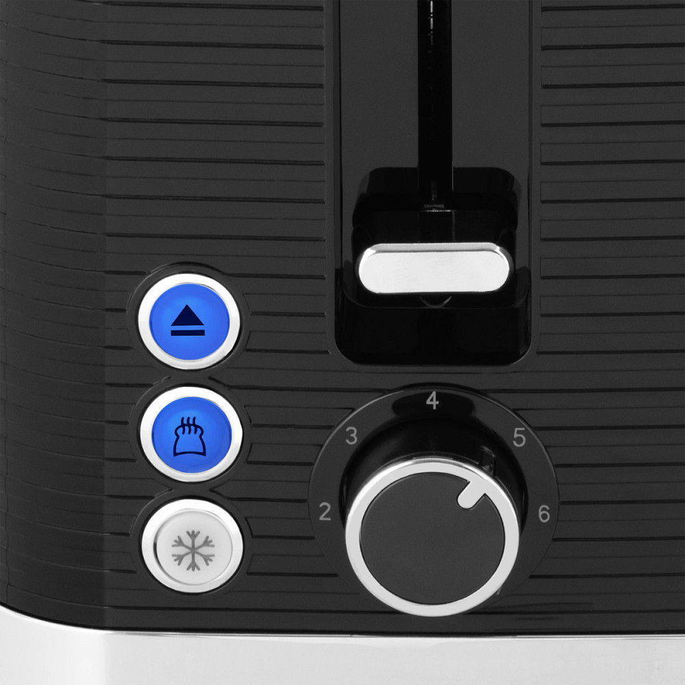 Тостер ECG ST 2750 Stripe 930 Вт черный Киев - изображение 8