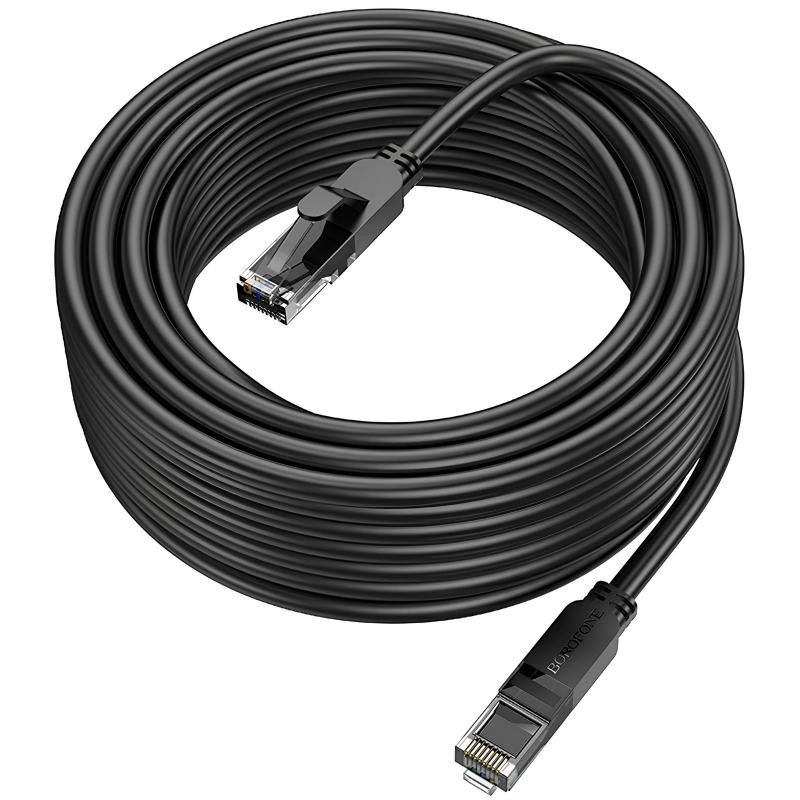 Кабель (патч-корд) Borofone BUS01 Category 6 Gigabit (8m) Херсон - изображение 5