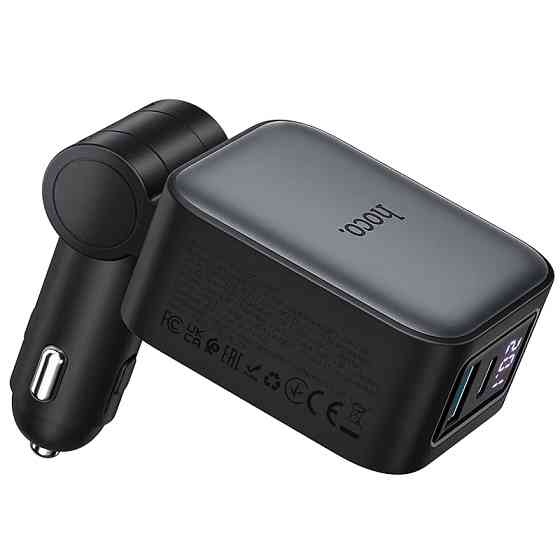 АЗУ Hoco Z67A Triunfar PD45W+QC3.0 total 60W with retractable cables (1USB-A/2C/1L) Херсон