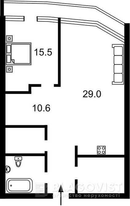 долгосрочная аренда 2-к квартира Киев, Печерский, 1300 $/мес. Киев - изображение 4