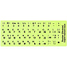 DM Наклейка для клавіатури Ukraine Keyboard Stickers Neon/Black Харьков
