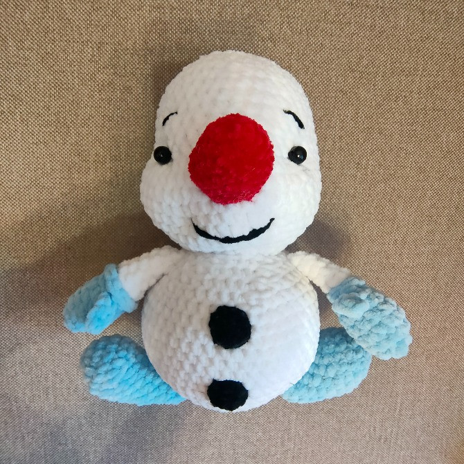 Іграшка Сніговик в'язана подарунок сувенір ручна робота hand made Нововолынск - изображение 2