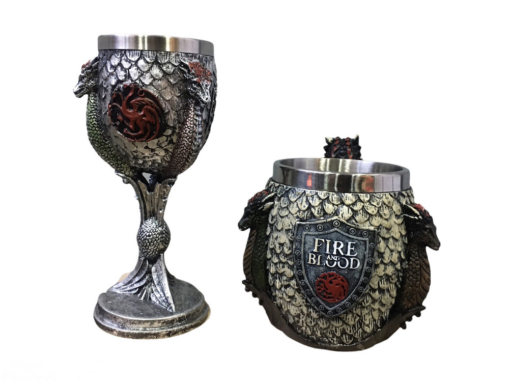 Подарочный Набор Кружка Чашка Бокал 3D Игра Престолов Game Of Thrones Fire and Blood Дом Таргариен Київ - зображення 6