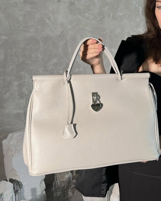 Велика шкіряна сумка Італійська ділова , саквояж  TS000080 Киев - изображение 2