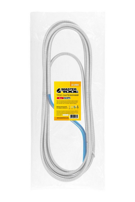 Трос для прочистки канализации MASTERTOOL Ø 8 мм 4 м 83-0904 Харьков - изображение 3