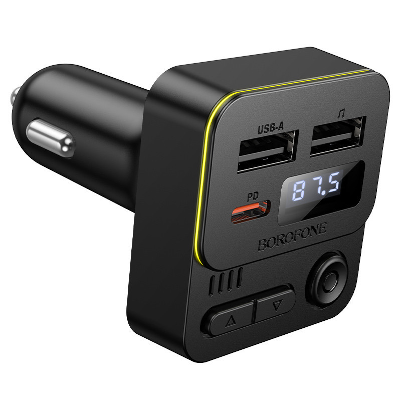 АЗУ FM модулятор Borofone BC60 Hero 35W (2USB-A/1C) Херсон - изображение 6
