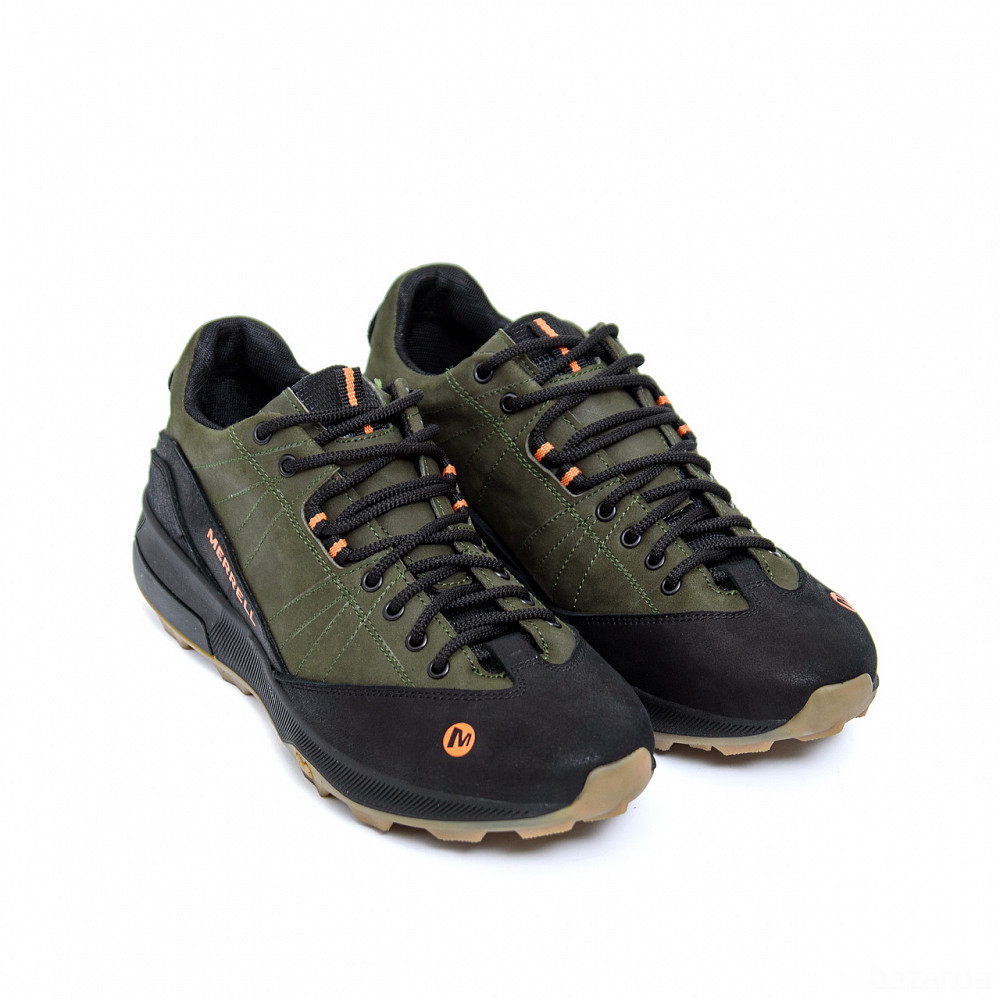 Мужские кожаные кроссовки MERRELL Green Киев - изображение 3