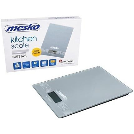Весы кухонные Mesko MS-3145 5 кг серые Київ - зображення 3