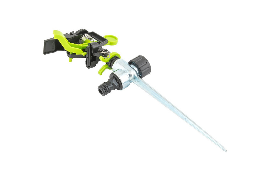 Ороситель для полива импульсный MASTERTOOL ½" 3 режима 20 м на металлической ножке 5.3-13.5 л/мин 92 Харків - зображення 2