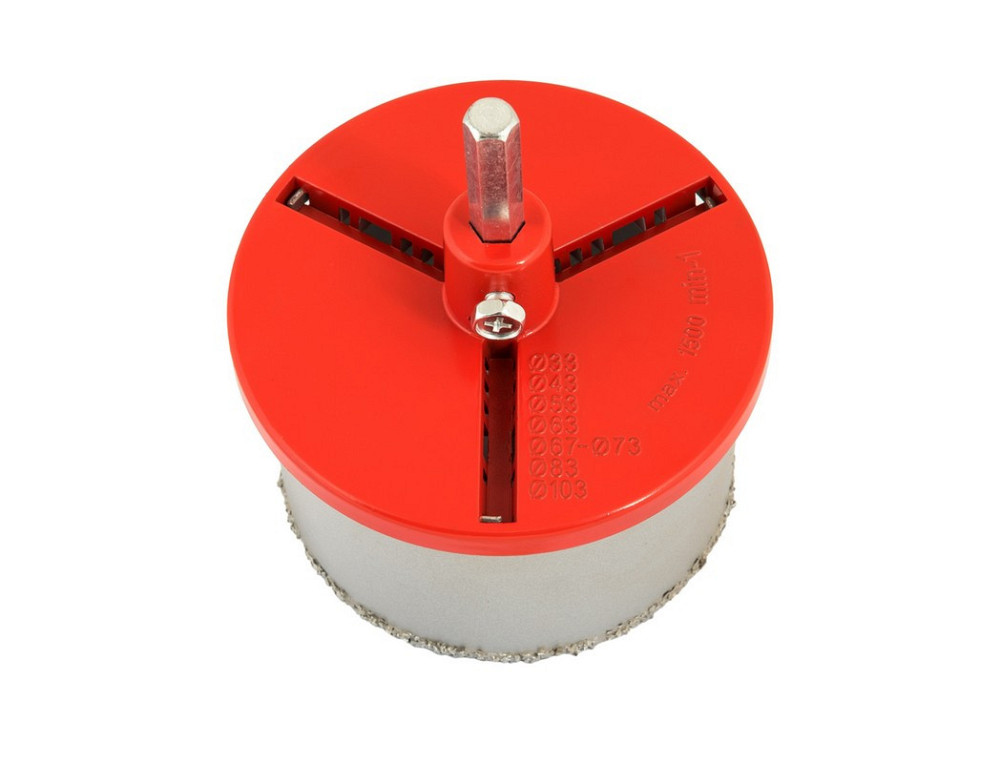 Сверло корончатое для плитки GRANITE 103 мм вольфрамовое напыление с платформой 2-08-203 Харків - зображення 7