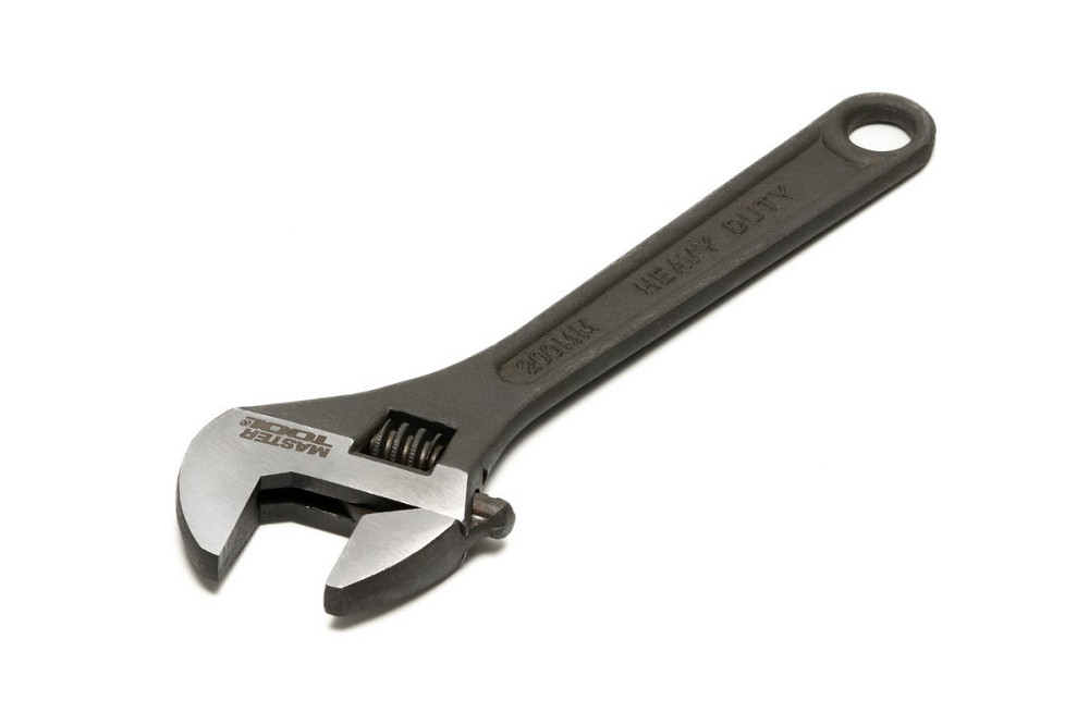 Ключ разводной MASTERTOOL 200 мм 0-25 мм CrV фосфатированный 76-0222 Харьков - изображение 1