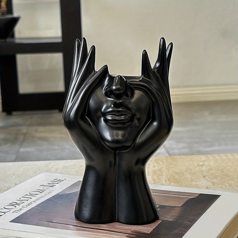 Ваза-органайзер «Art Body» для цветов, косметики, канцелярии 17см черная Одеса - зображення 6