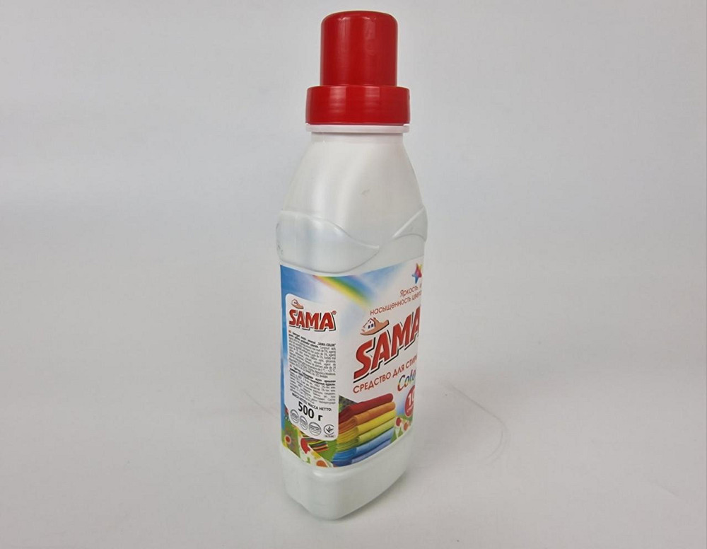 Жидкий стиральный порошок для цветного  SAMA 500гр Харьков - изображение 2