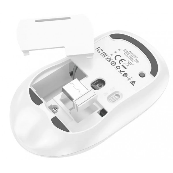 Мишка Hoco GM25 Royal dual-mode White (Код товару:37398) Харків - зображення 2