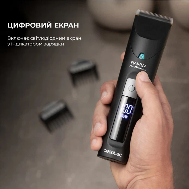 Машинка для стрижки волос Cecotec PrecisionCare Wet&Dry CCTC-04333 черная Київ - зображення 8