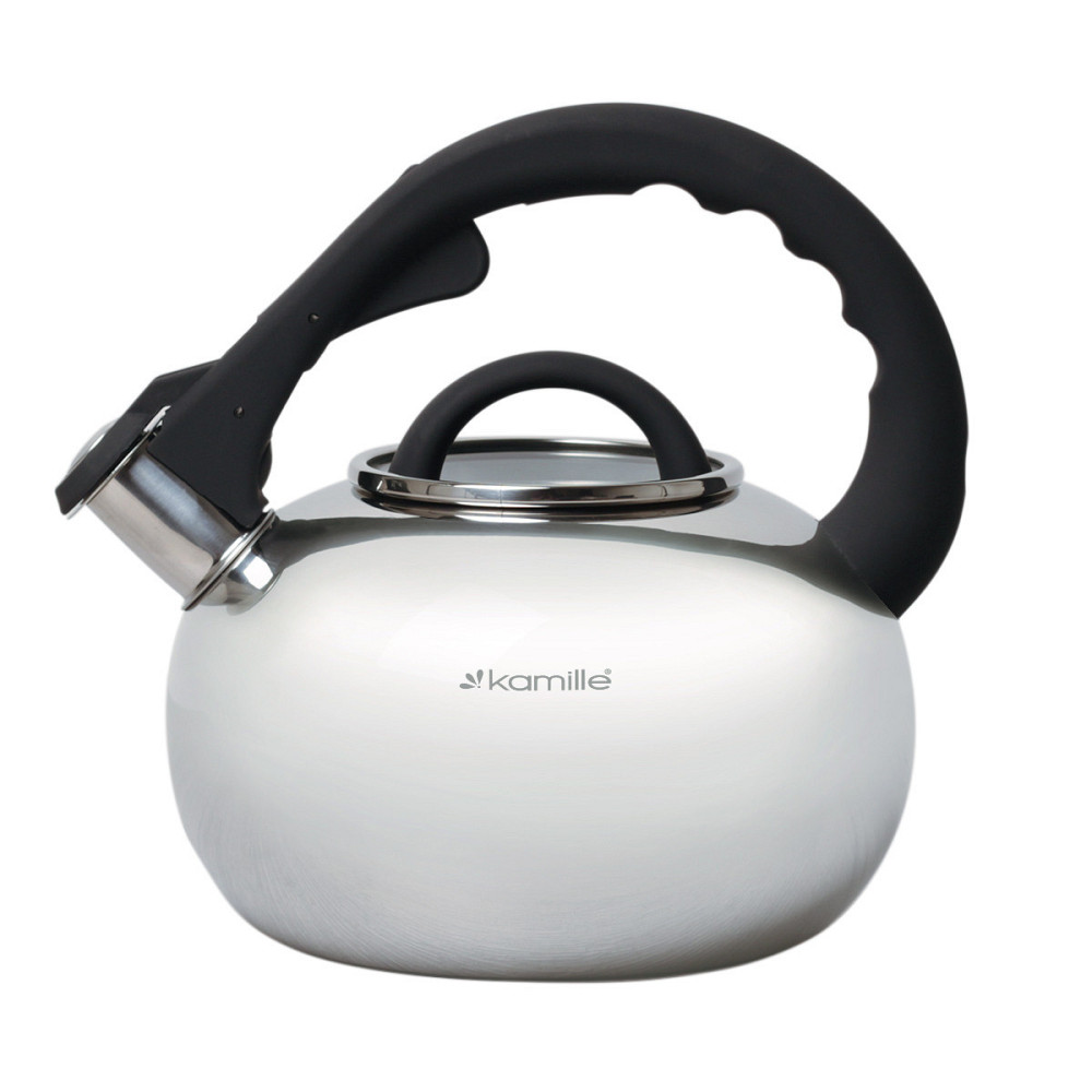 Чайник із свистком Kamille KM-0687 2.8 л чорний Киев - изображение 1