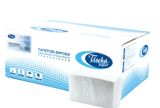 Полотенца бумажные Z-складка BASIC Київ