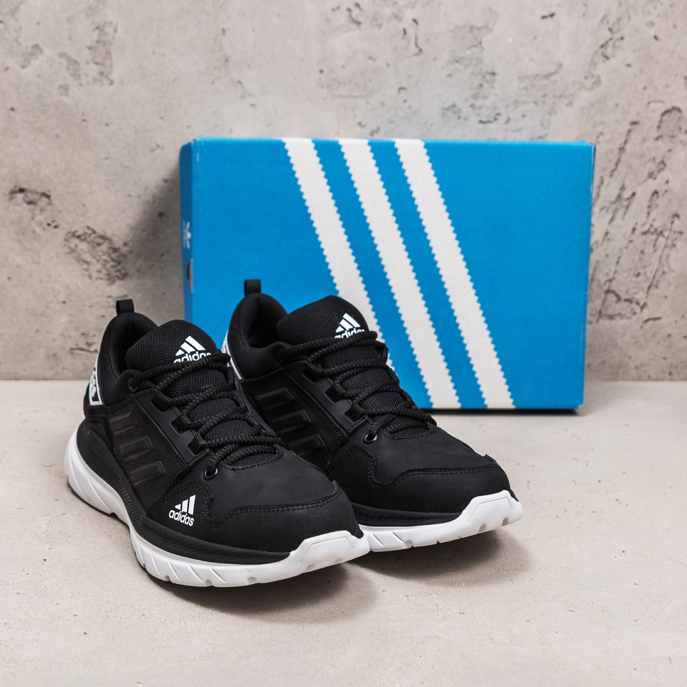 Мужские кожаные кроссовки  Ads Originals Black Київ - зображення 6