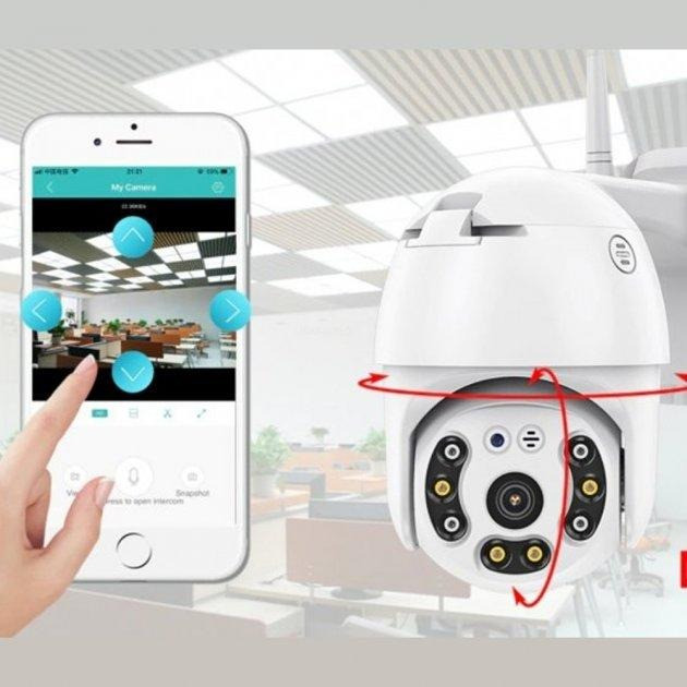 Поворотная уличная IP камера видеонаблюдения PTZ WiFi xm 2mp с удаленным доступом Одеса - зображення 7